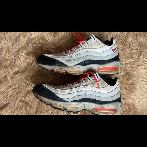 Nike air max 95 withe/ hot lava/black/granite - Picture 5 of 10